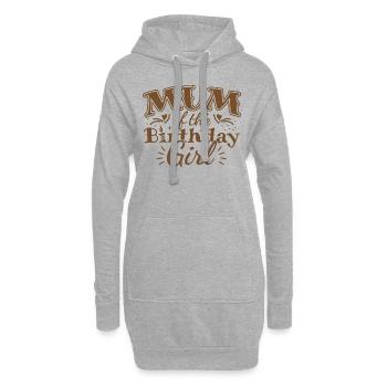 MUM OF THE BIRTHDAY GIRL - BIRTHDAY PARTY - Hoodie Dress - heather grey - Front