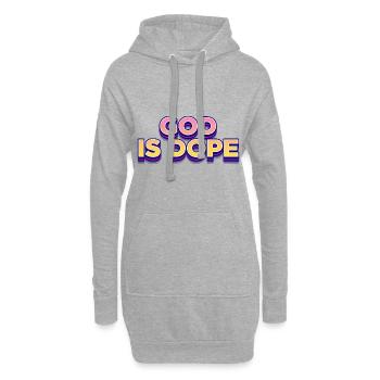 Gott Religion - Hoodie-Kleid - Grau meliert - Vorne