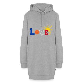 Philippines Filipino Flag Basketball I Cadeau - Sweat-shirt à capuche long Femme - gris chiné - Devant