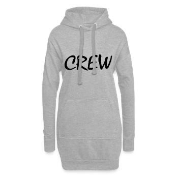 Crew - Sweat-shirt à capuche long Femme - gris chiné - Devant