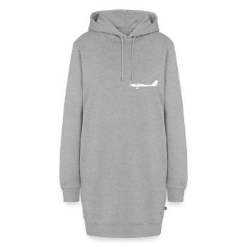 Grob109 Motorglider TMG planeur - Sweat-shirt à capuche long Femme - gris chiné - Devant