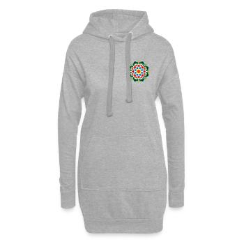 Dancheong 단청 - single (Ver.9) - Hoodie Dress - heather grey - Front