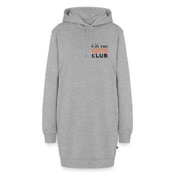 Fun Fun Auntie Club  - Hoodie-Kleid - Grau meliert - Vorne - AI Model Female 172 light (172cm)