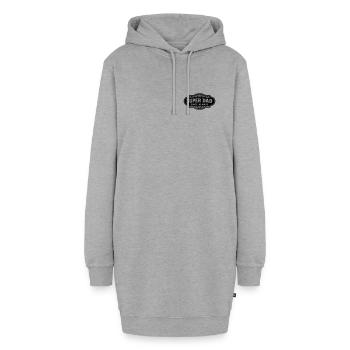 Super dad since always - Sweat-shirt à capuche long Femme - gris chiné - Devant