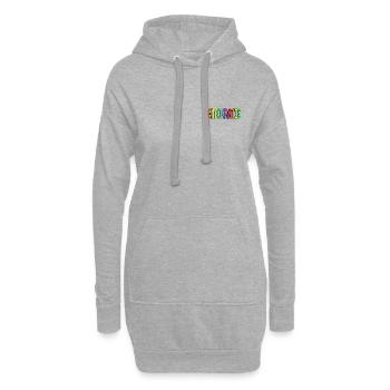 SCHRIFTZUG DEMOKRATIE - Hoodie-Kleid - Grau meliert - Vorne