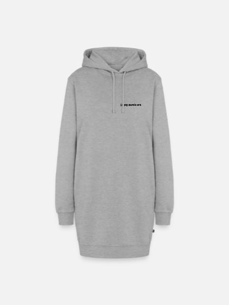 In my auntie era - Hoodie-Kleid - Grau meliert