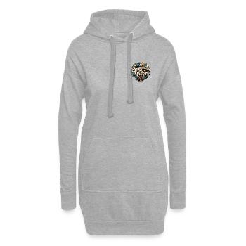 Ambiances d’été rétro - Sweat-shirt à capuche long Femme - gris chiné - Devant