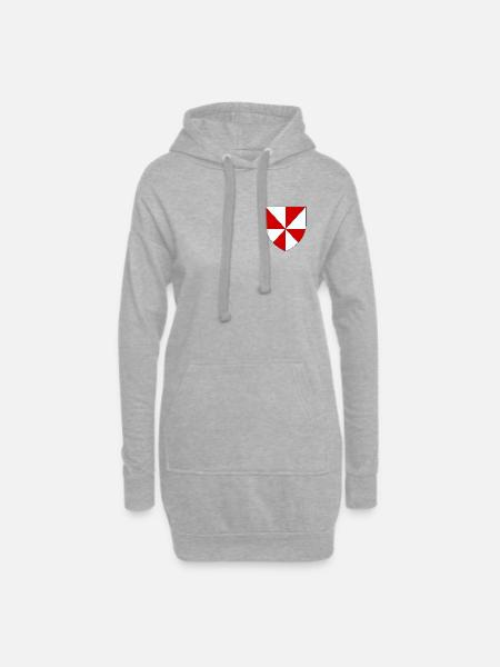 Coat of arms of the Gâtinais - Hoodie Dress - heather grey