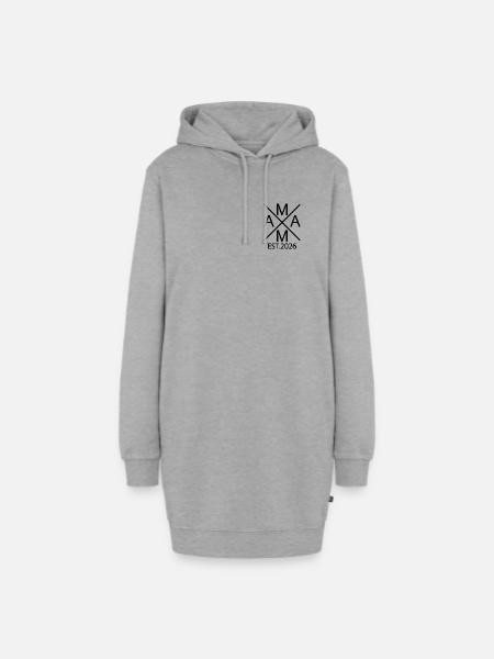 Stolze Mama 2026 – Für werdende Mamas - Hoodie-Kleid - Grau meliert