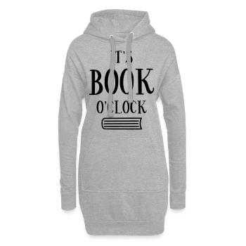 Buch Bücher Lesen Bücherwurm Leseratte Geschenk - Hoodie-Kleid - Grau meliert - Vorne