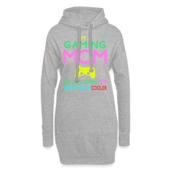 Je suis une mère de jeu. Jeu de sport. - Sweat-shirt à capuche long Femme - gris chiné - Devant