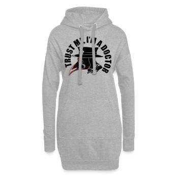 Croyez-moi, je suis un médecin, un médecin, un médecin de la peste - Sweat-shirt à capuche long Femme - gris chiné - Devant