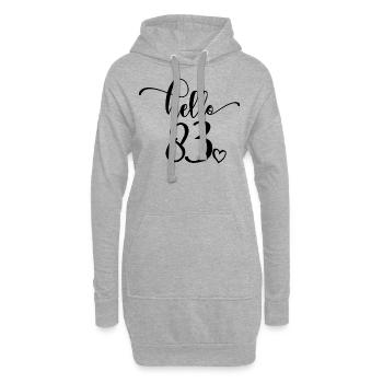 Hello 83rd - Mignon cadeau de 83ème anniversaire pour les femmes - Sweat-shirt à capuche long Femme - gris chiné - Devant