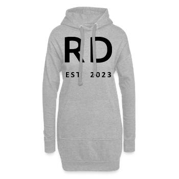 RD Est. 2023 Remise des diplômes Diététiste Cadeau étudiant - Sweat-shirt à capuche long Femme - gris chiné - Devant