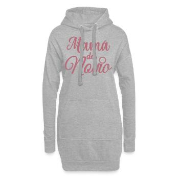 Mama del Novio Groom's Mom Wedding Gift - Hoodie Dress - heather grey - Front