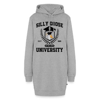 Silly Goose University Silly Goose University Meme - Hoodie-Kleid - Grau meliert - Vorne