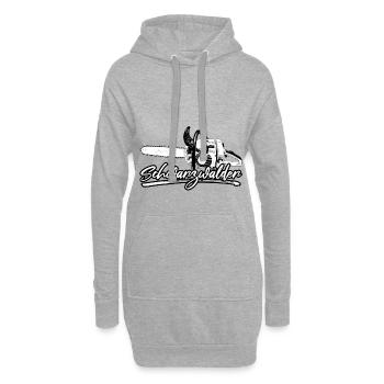 Schwarzwälder Heimat Bollenhut Kuckuck - Hoodie-Kleid - Grau meliert - Vorne