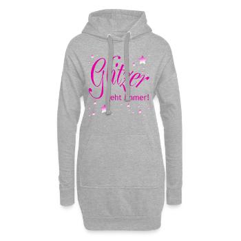 Glitter fonctionne toujours - Sweat-shirt à capuche long Femme - gris chiné - Devant
