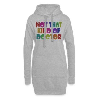 Pas ce genre de médecin - Drôle de médecin médecin - Sweat-shirt à capuche long Femme - gris chiné - Devant