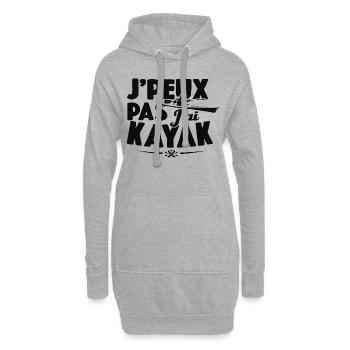 Je Peux Pas J'ai Kayak Cadeau Kayaking - Sweat-shirt à capuche long Femme - gris chiné - Devant