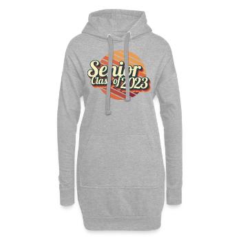 Senior Class Of 2023 Retro Graduation Party Geschenk - Hoodie-Kleid - Grau meliert - Vorne