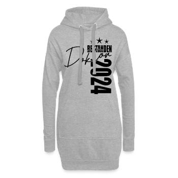 Doktor bestanden - Hoodie-Kleid - Grau meliert - Vorne