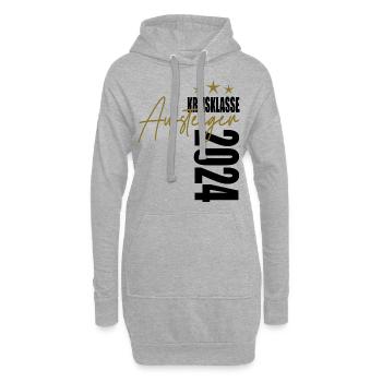 Aufsteiger Kreisklasse 2024 Aufstiegstrikot - Hoodie-Kleid - Grau meliert - Vorne