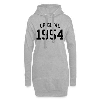 Original 1954 70. Geburtstag Männer Frauen 70 Jahre alt - Hoodie-Kleid - Grau meliert - Vorne