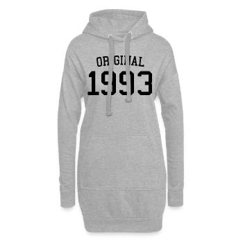 Original 1993 - 30 ans, cadeau de 30e anniversaire - Sweat-shirt à capuche long Femme - gris chiné - Devant