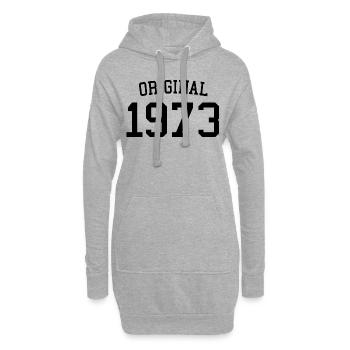 Original 1973 - 50 ans, cadeau de 50e anniversaire - Sweat-shirt à capuche long Femme - gris chiné - Devant