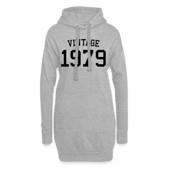Millésime 1979 45e anniversaire hommes femmes 45 ans - Sweat-shirt à capuche long Femme - gris chiné - Devant