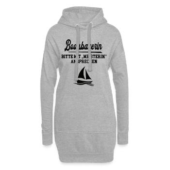 Bootsbauerin Meister Prüfung Bestanden Bootsbau - Hoodie-Kleid - Grau meliert - Vorne