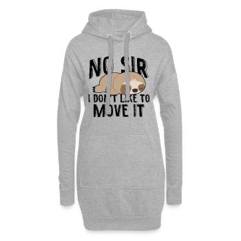 Fée drôle Sort De La paresse Drôle De Fascier - Sweat-shirt à capuche long Femme - gris chiné - Devant