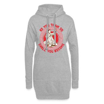 Wing Chun Wing Hard Kung Fu Arts Martiaux Combat Sp - Sweat-shirt à capuche long Femme - gris chiné - Devant