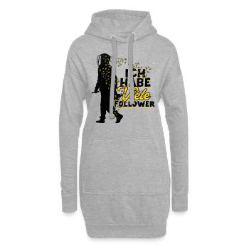 Ich Habe Viele Follower Bienen Imker Geschenk - Hoodie-Kleid - Grau meliert - Vorne