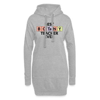 Meilleur professeur de botanique de tous les temps - Sweat-shirt à capuche long Femme - gris chiné - Devant