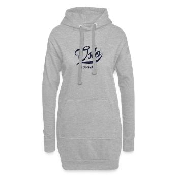 Retro Norway Stadt - Vintage Oslo - Hoodie-Kleid - Grau meliert - Vorne
