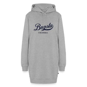 Retro Colombia Stadt - Vintage Bogota - Hoodie-Kleid - Grau meliert - Vorne