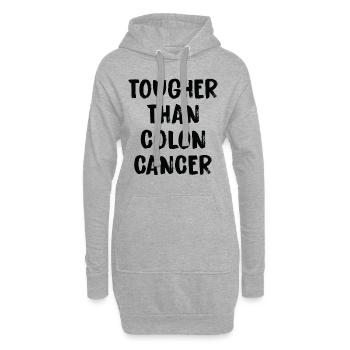 Härter Als Darmkrebs - Hoodie-Kleid - Grau meliert - Vorne