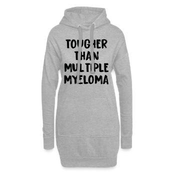 Plus dur que le cancer du myélome multiple - Sweat-shirt à capuche long Femme - gris chiné - Devant