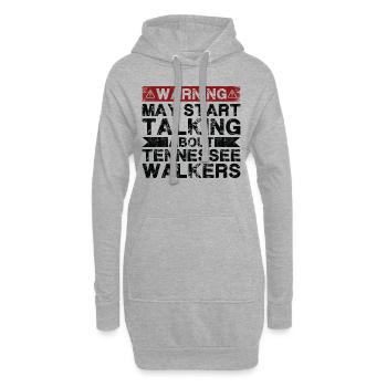 En parlant des Marcheurs du Tennessee - Sweat-shirt à capuche long Femme - gris chiné - Devant