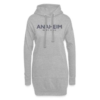 Coordonnées de la ville des États-Unis - Anaheim - Sweat-shirt à capuche long Femme - gris chiné - Devant