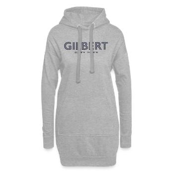 USA City Coordinates - Gilbert - Hoodie Dress - heather grey - Front