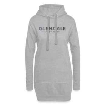 Coordonnées de la ville des États-Unis - Glendale - Sweat-shirt à capuche long Femme - gris chiné - Devant