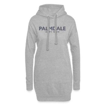 USA Stadt Koordinaten - Palmdale - Hoodie-Kleid - Grau meliert - Vorne
