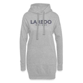 Coordonnées de la ville des États-Unis - Laredo - Sweat-shirt à capuche long Femme - gris chiné - Devant