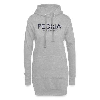 Coordonnées de la ville des États-Unis - Peoria - Sweat-shirt à capuche long Femme - gris chiné - Devant