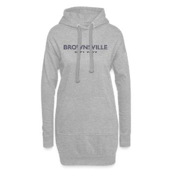 Coordonnées de la ville des États-Unis - Brownsville - Sweat-shirt à capuche long Femme - gris chiné - Devant