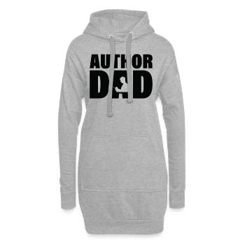 Job - Autor Dad - Hoodie-Kleid - Grau meliert - Vorne