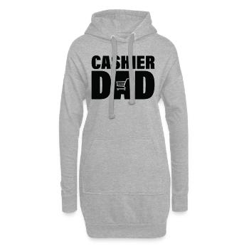 Job - Caissier Papa - Sweat-shirt à capuche long Femme - gris chiné - Devant